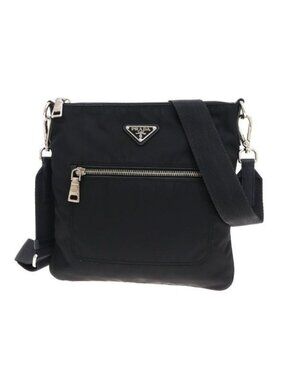 Prada Nylon Shoulder Bag Black